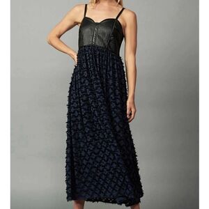 Current Air Black and Blue Sleeveless Sundress